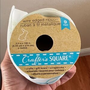 Easter Themed Ribbon with Carrot Patch Design